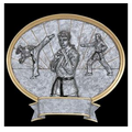Karate, Female - Oval Legend Plates - 8"
